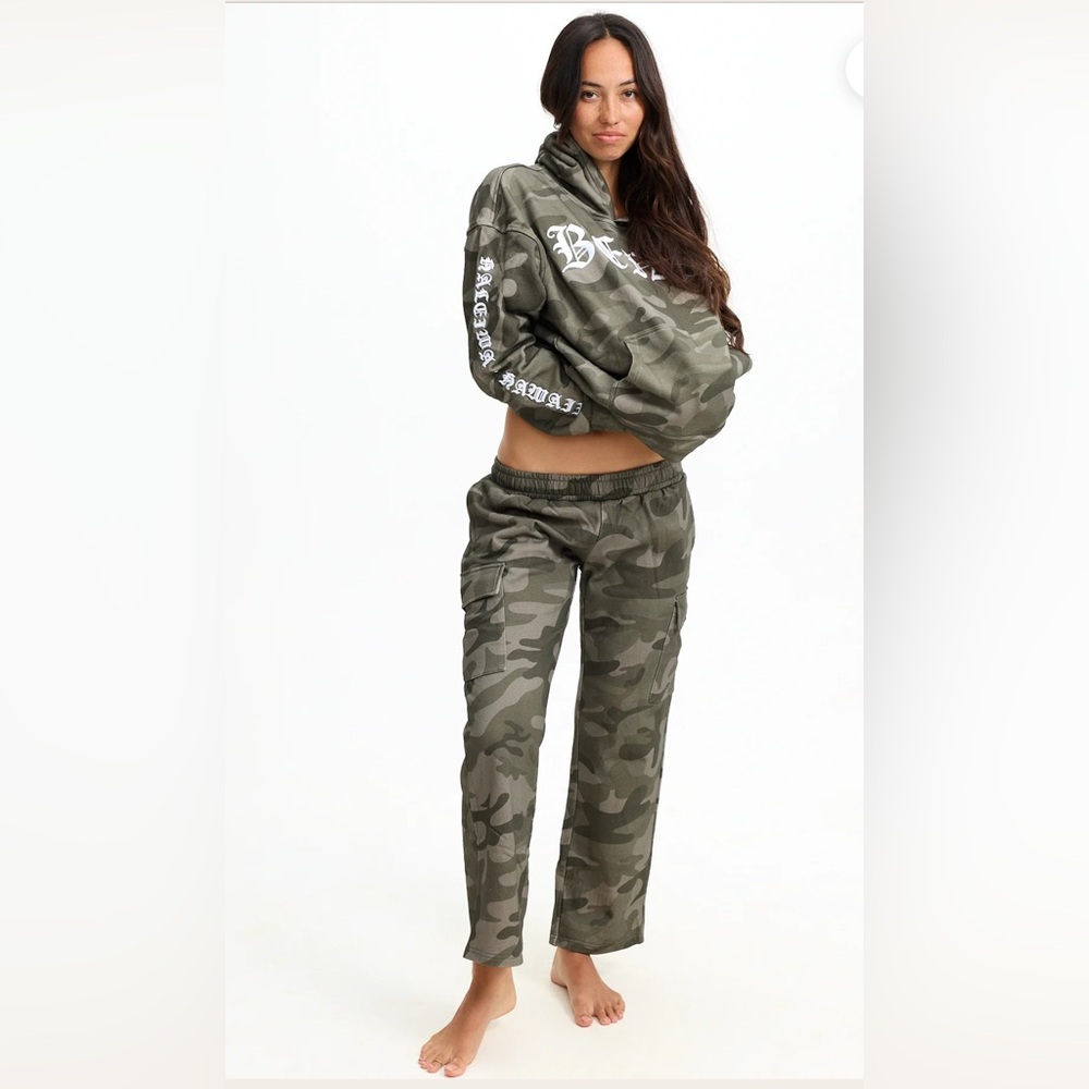 Benoa Camo Cargo Pants and Matching  Hoodie Set